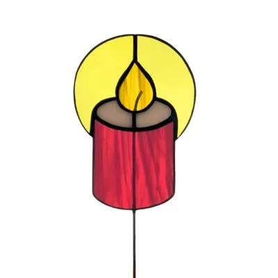 Tiffany: Kerze auf Stab