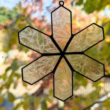 Fensterhänger: Schneeflocke 2, 11 cm