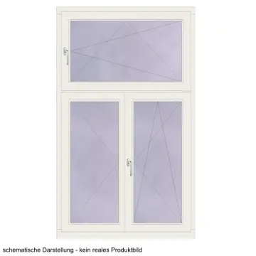 2-flügliges Fenster mit Oberlicht