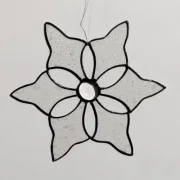 Fensterhänger: Schneeflocke 1, 13 cm