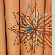 Fensterhänger: Stern 8 Zacken, 11,5 cm