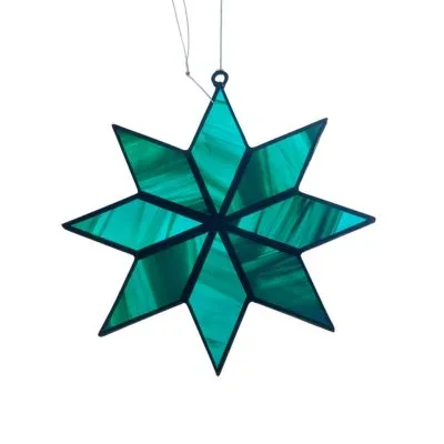 Fensterhänger: Stern 8 Zacken, 9,5 cm