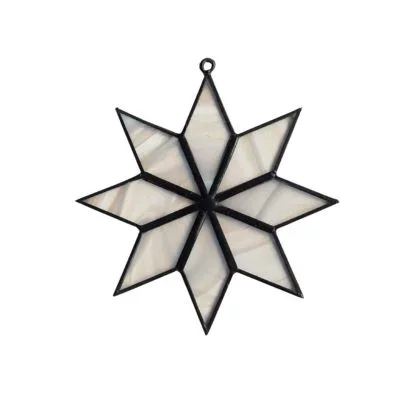 Fensterhänger: Stern 8 Zacken, 9,5 cm