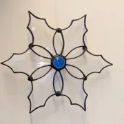 Fensterhänger: Schneeflocke 1, 13 cm