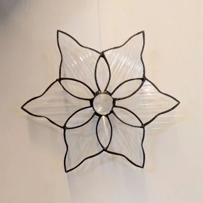 Fensterhänger: Schneeflocke 1, 13 cm