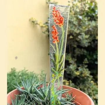 Fusing: Blumenstecker - Blütenrispe orange