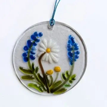 Fusing: Gänseblümchen/Traubenhyazinthe