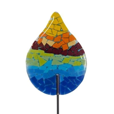 Gartenstecker Tropfen: Regenbogen