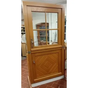 Klöntür "Raute" mit Glas