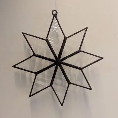 Fensterhänger: Stern 8 Zacken, 11,5 cm